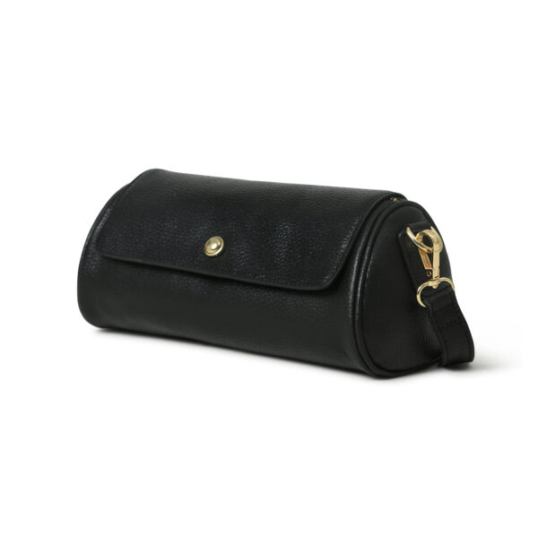 Buffalo Leather woman clutch bag (Black)