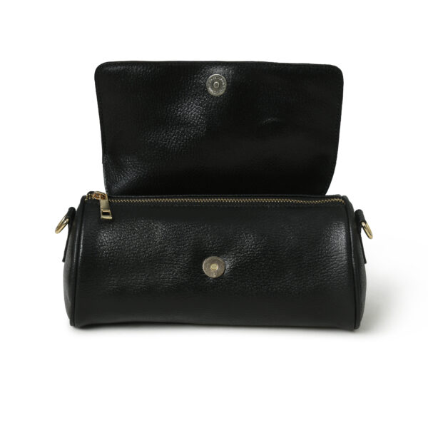 Buffalo Leather woman clutch bag (Black)